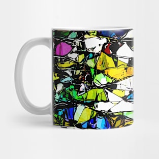 Abstract Stained Glass Mug